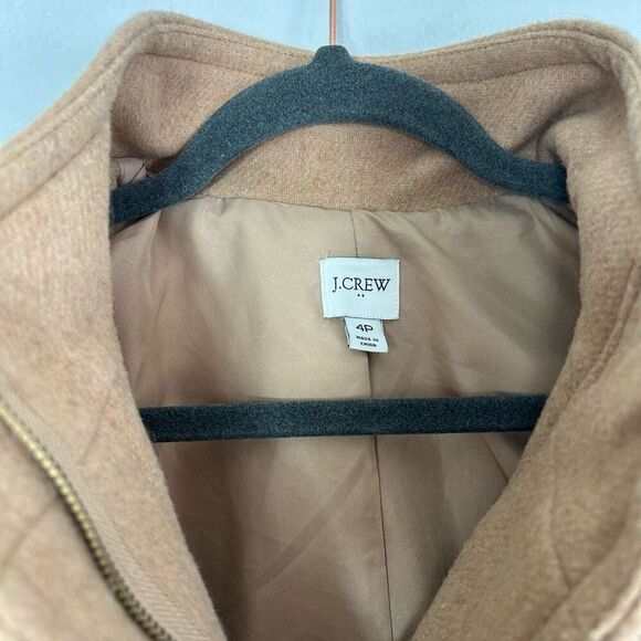 J. Crew wool camel trench coat size 4 - Picture 6 of 10